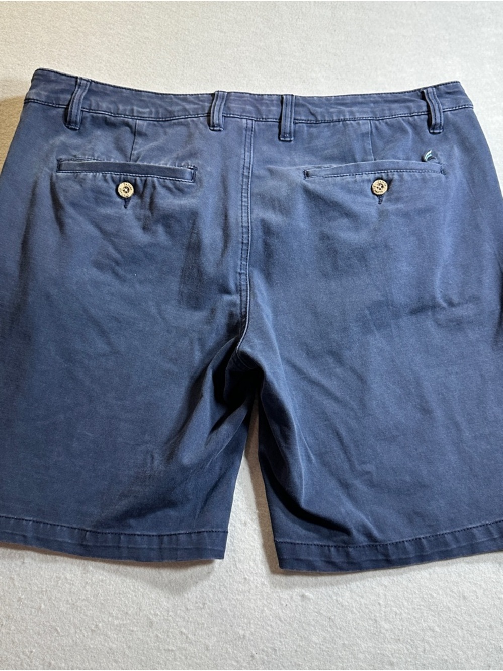 Tailor Vintage Connecticut Originals Greenwich Shorts Mens 34 Navy 9” Inseam - Picture 13 of 13